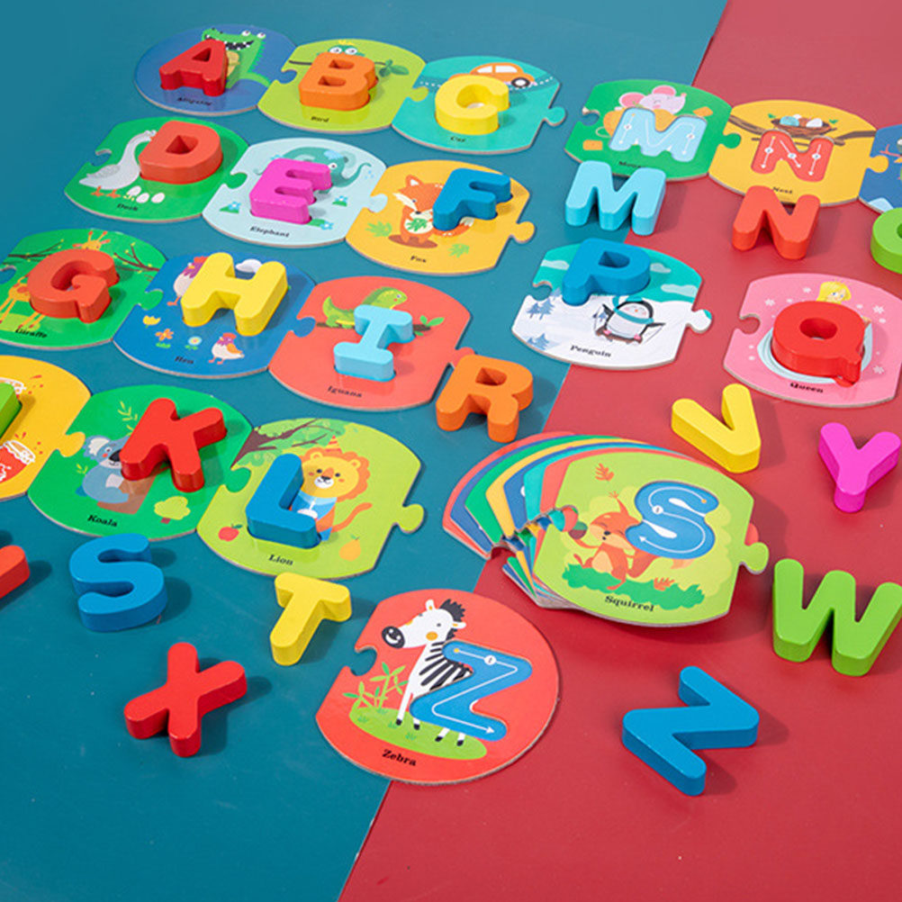 English Kids Education - 1Set Letter Matching Educational Puzzle Set