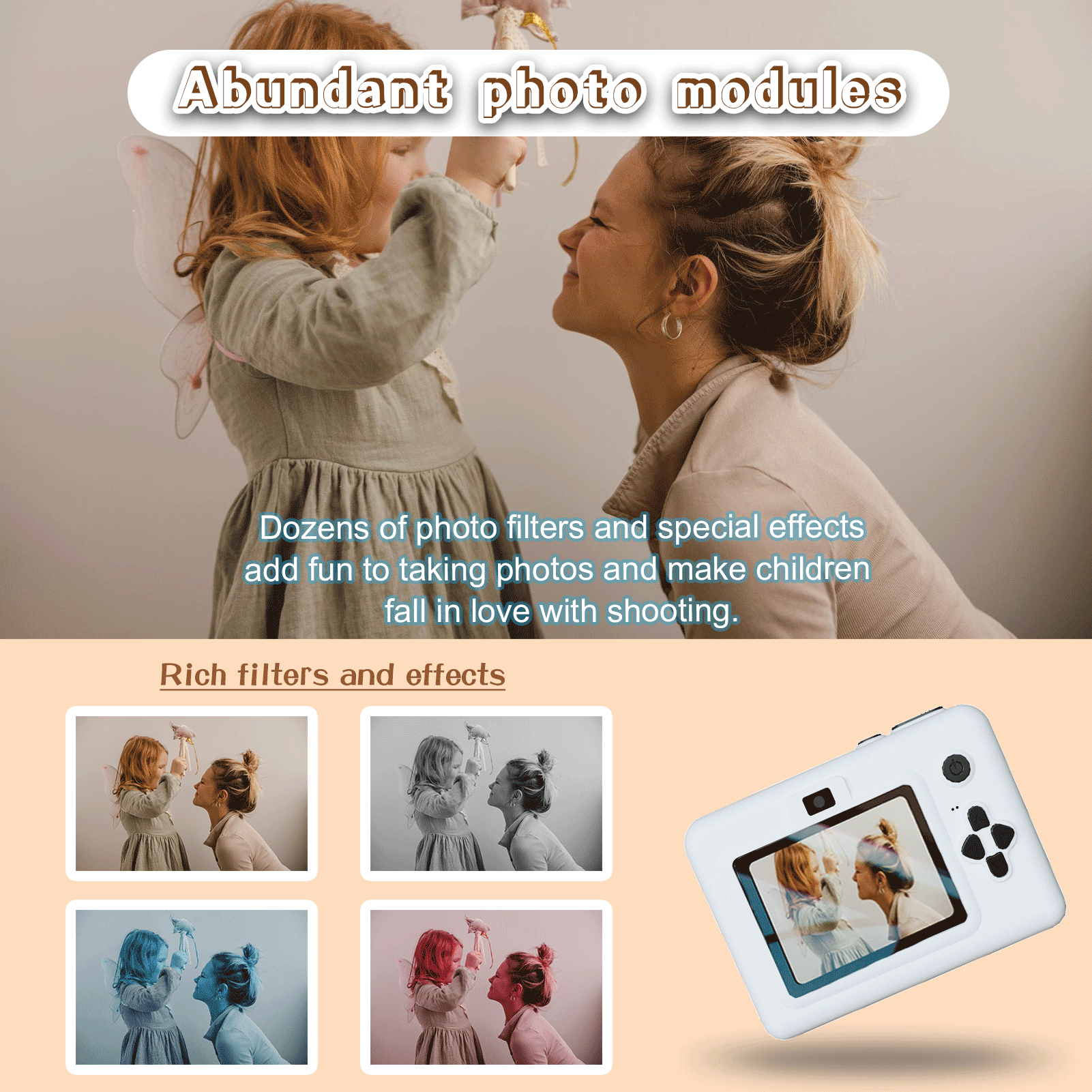 2.8 Inch Instant Print Camera, - Kids Education Video 리뷰 및 가격