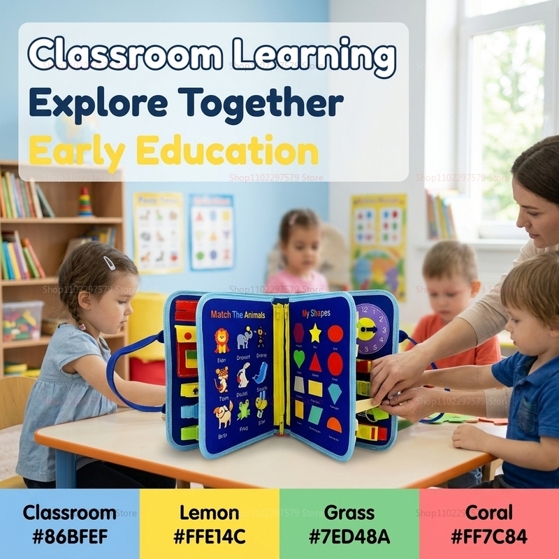 New Busy Board Montessori Toys - Kids Education Help 리뷰 및 가격
