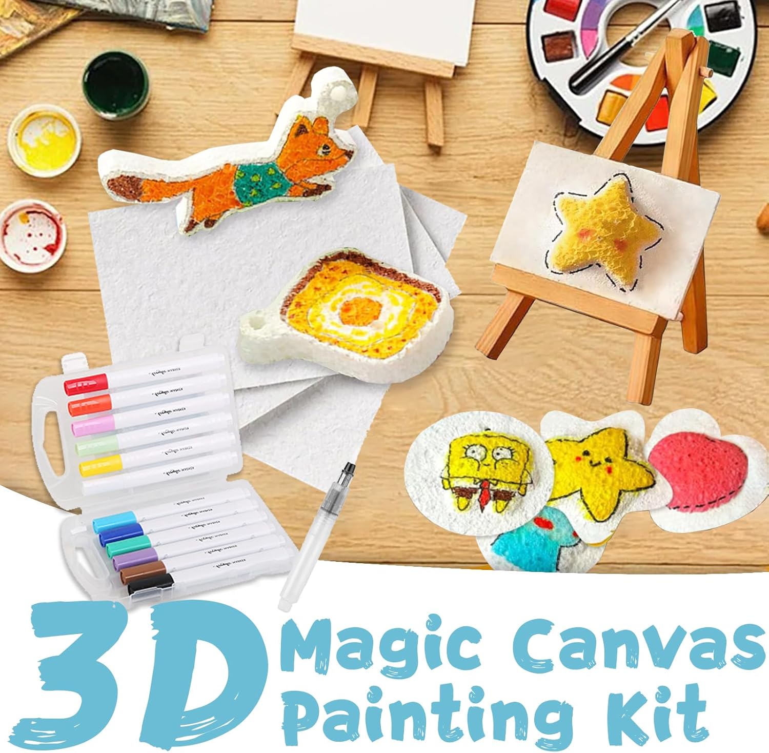 3D Puffy Foam Texture Painting - Kids Education Drawing 리뷰 및 가격