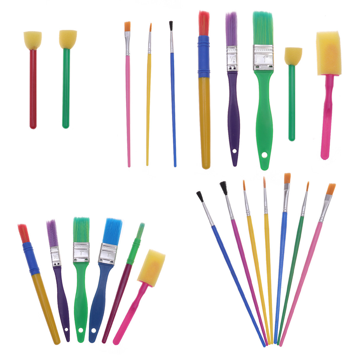 30Pcs Art Painting Sponge Brus - Kids Education Drawing 리뷰 및 가격