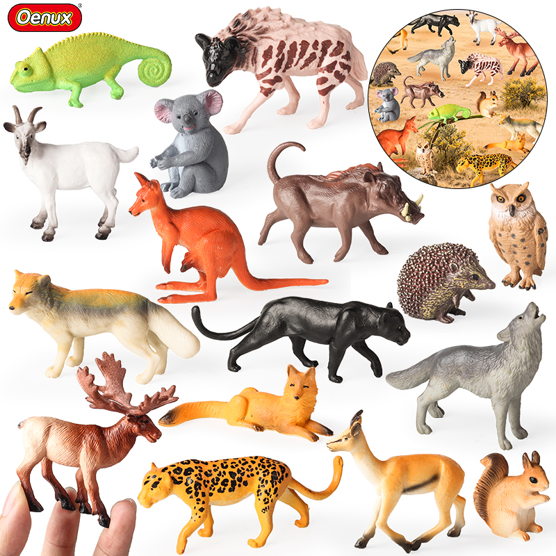 Oenux 16PCS Wild Animals Fores - Kangaroo Kids Education 리뷰 및 가격