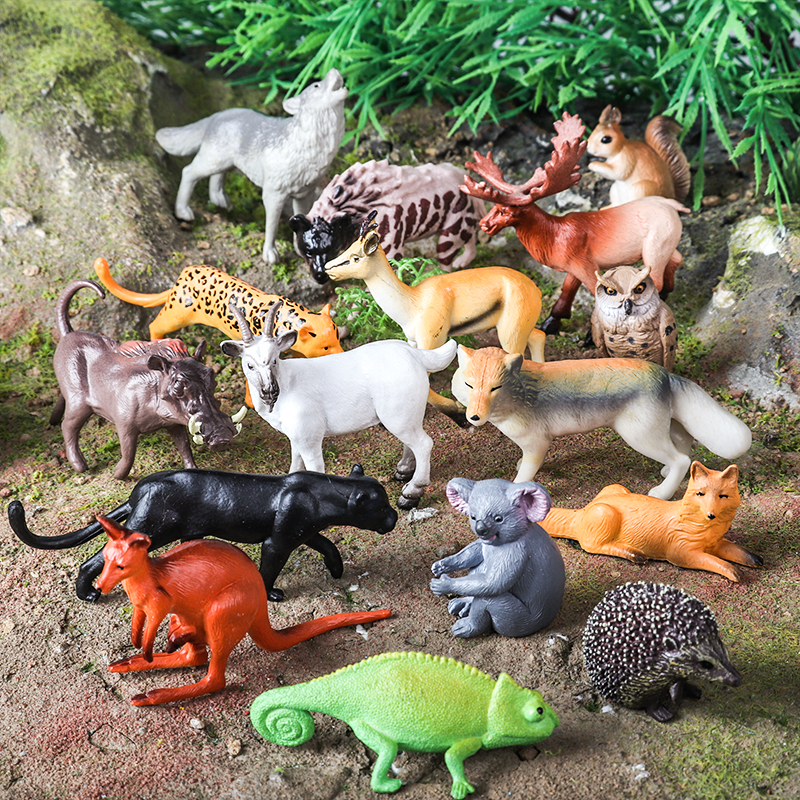 Oenux 16PCS Wild Animals Fores - Kangaroo Kids Education 리뷰 및 가격