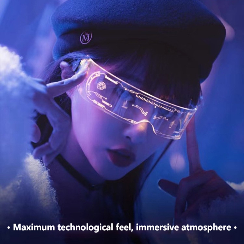 Cyberpunk Electric LED Glasses - English Kids Education 리뷰 및 가격
