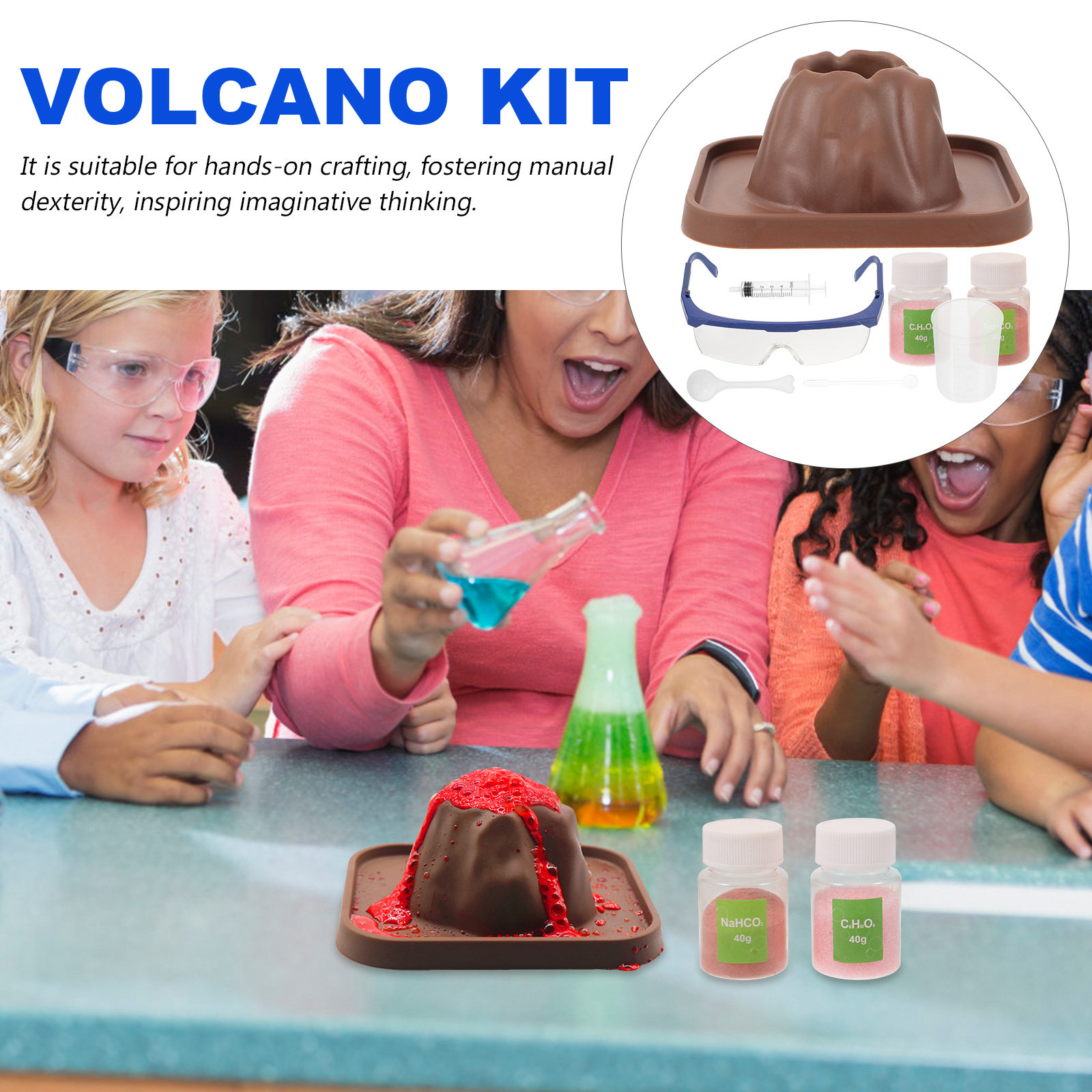 1 Set Volcano Eruptions Experi - Science Kit Volcano 리뷰 및 가격