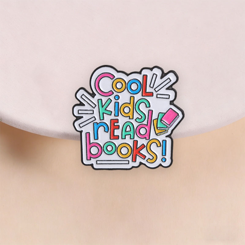 Cool Kids Read Books Enamel Pi - Inspirational Kids Education Quotes 리뷰 및 가격