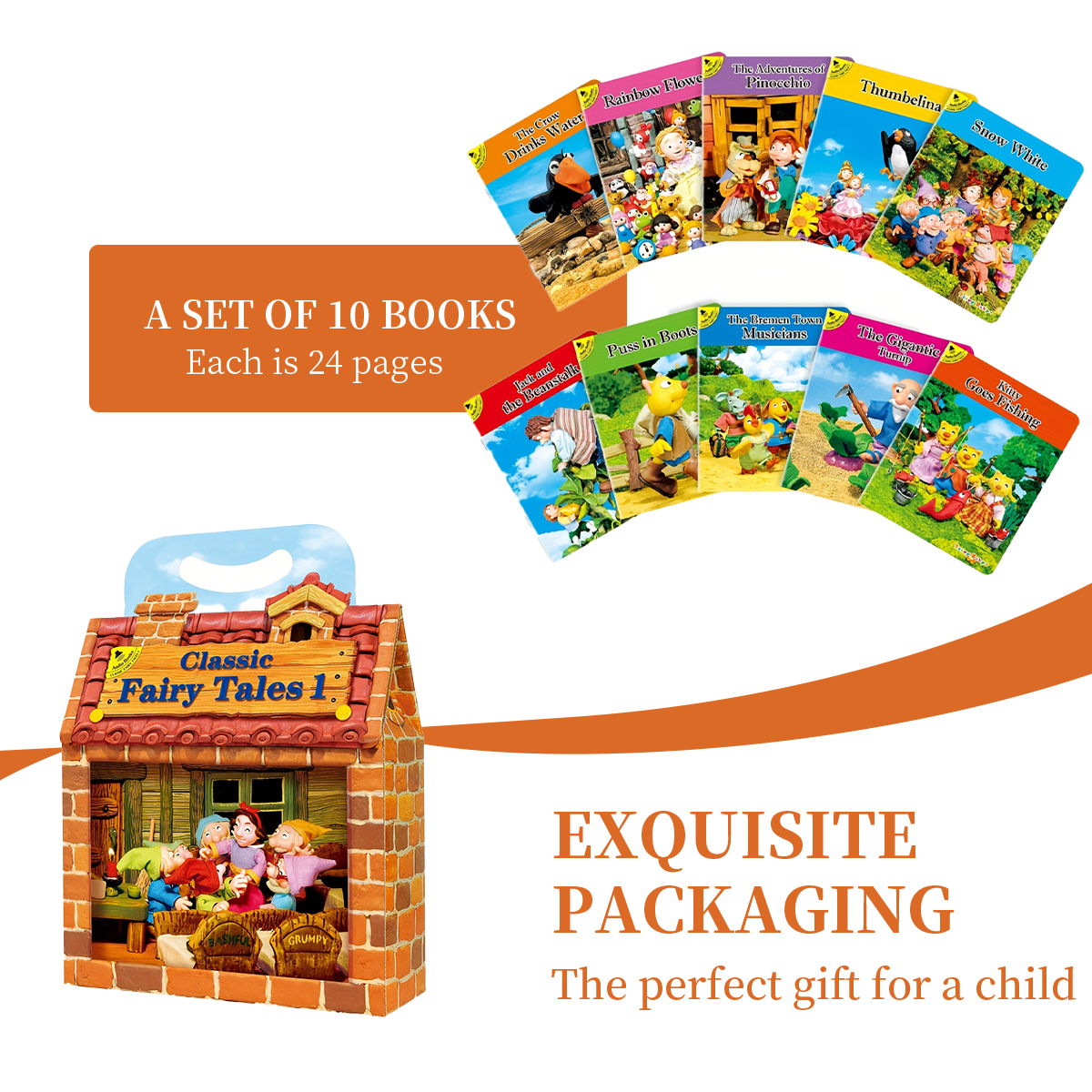 A Set Of 10 Classic Fairy Tale - Kids Education Help 리뷰 및 가격