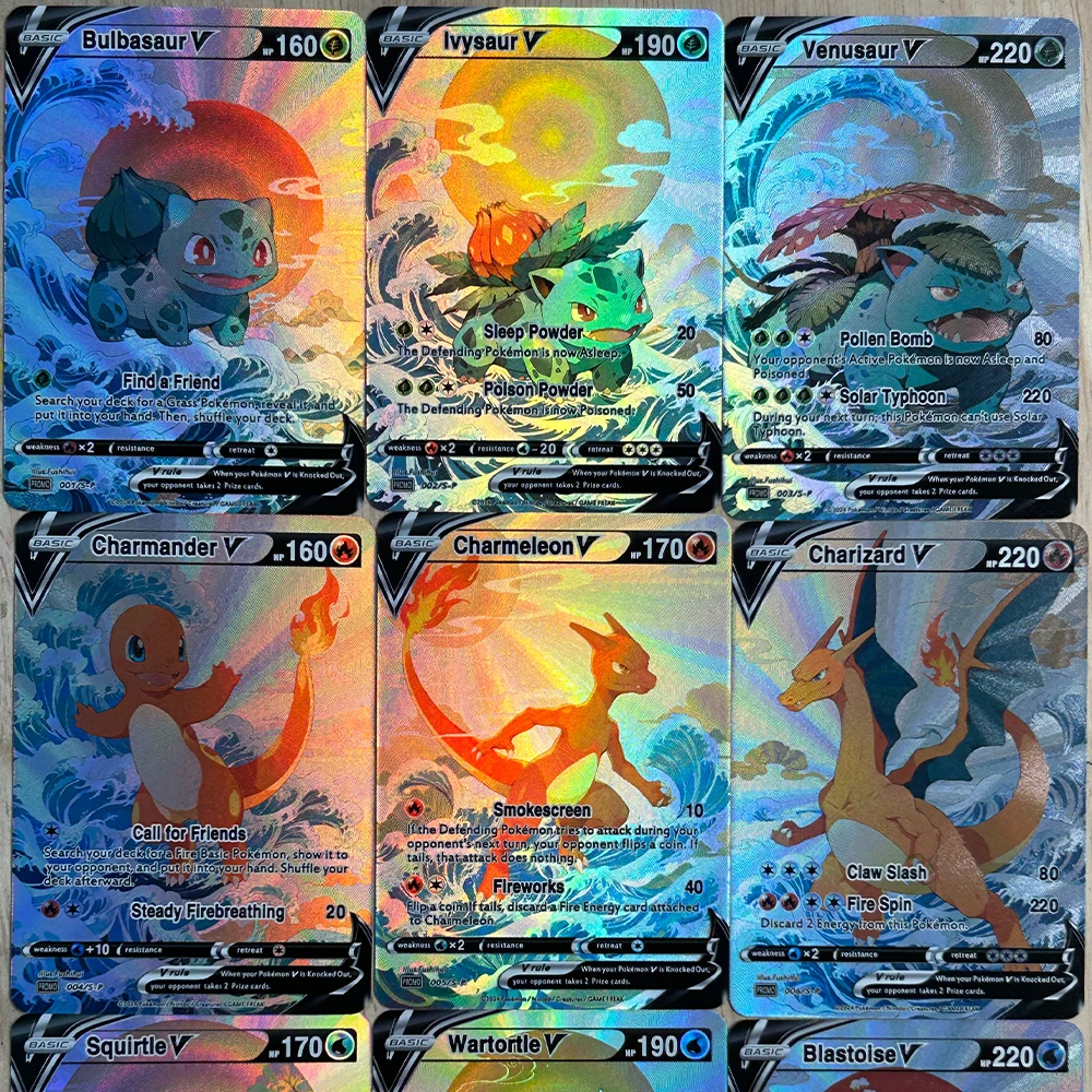 9Pcs/set DIY Anime PTCG Collec - English Kids Education 리뷰 및 가격