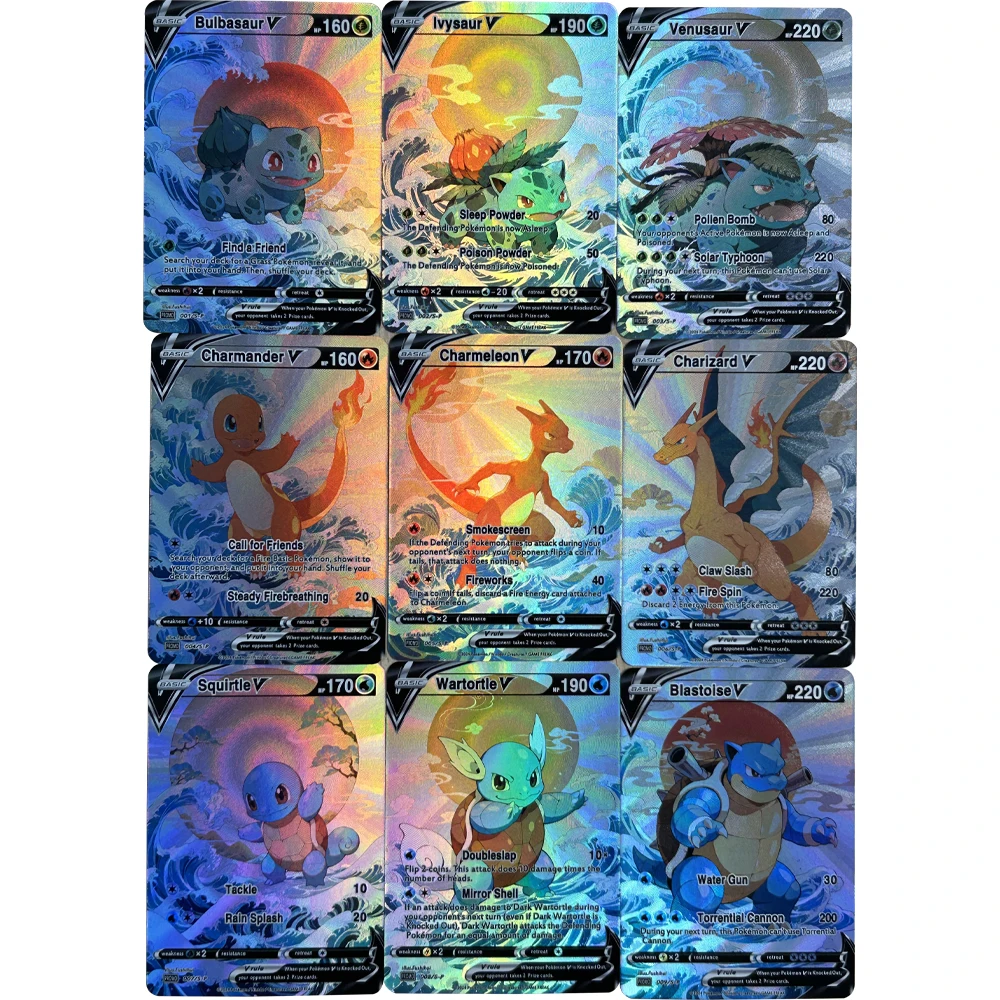 9Pcs/set DIY Anime PTCG Collec - English Kids Education 리뷰 및 가격
