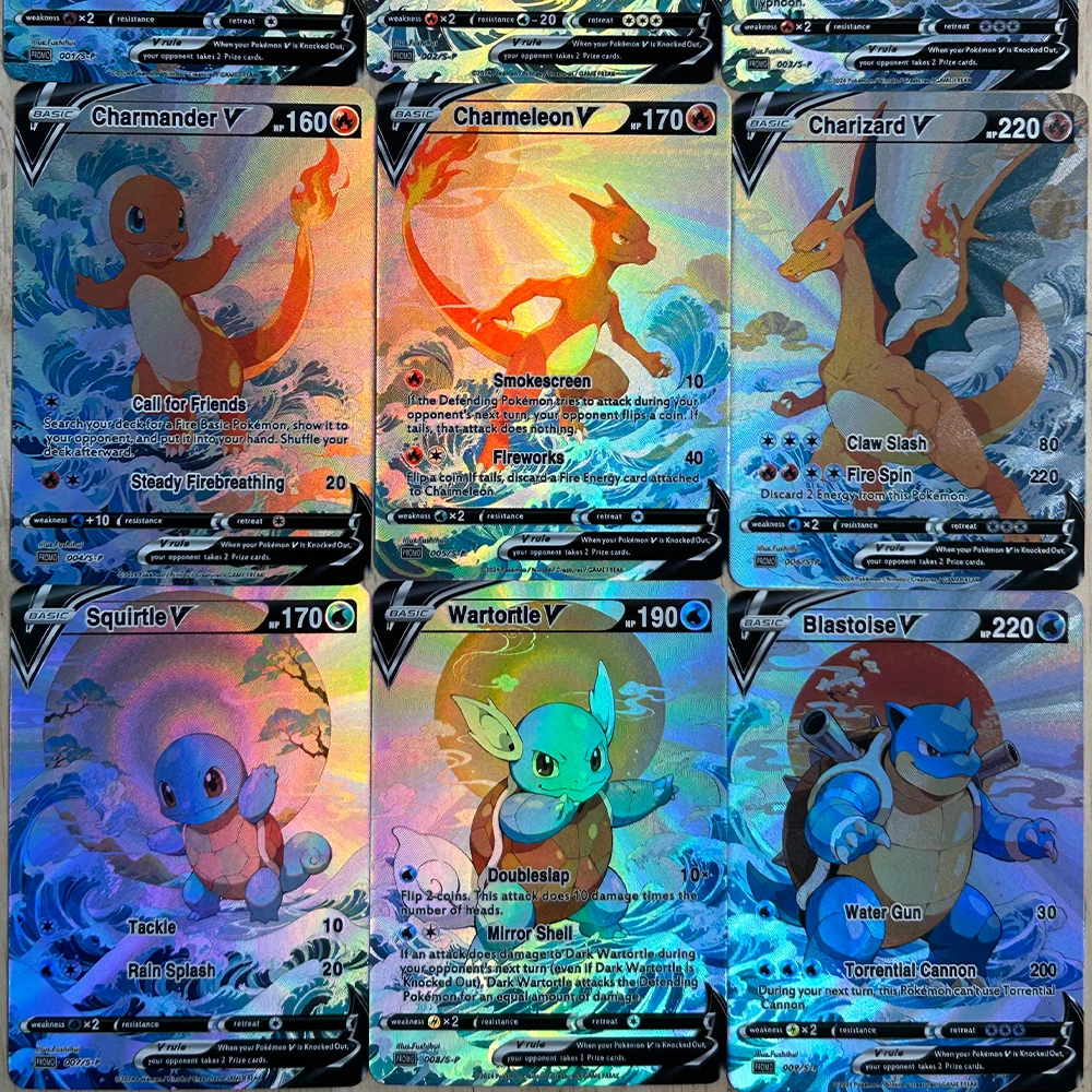 9Pcs/set DIY Anime PTCG Collec - English Kids Education 리뷰 및 가격