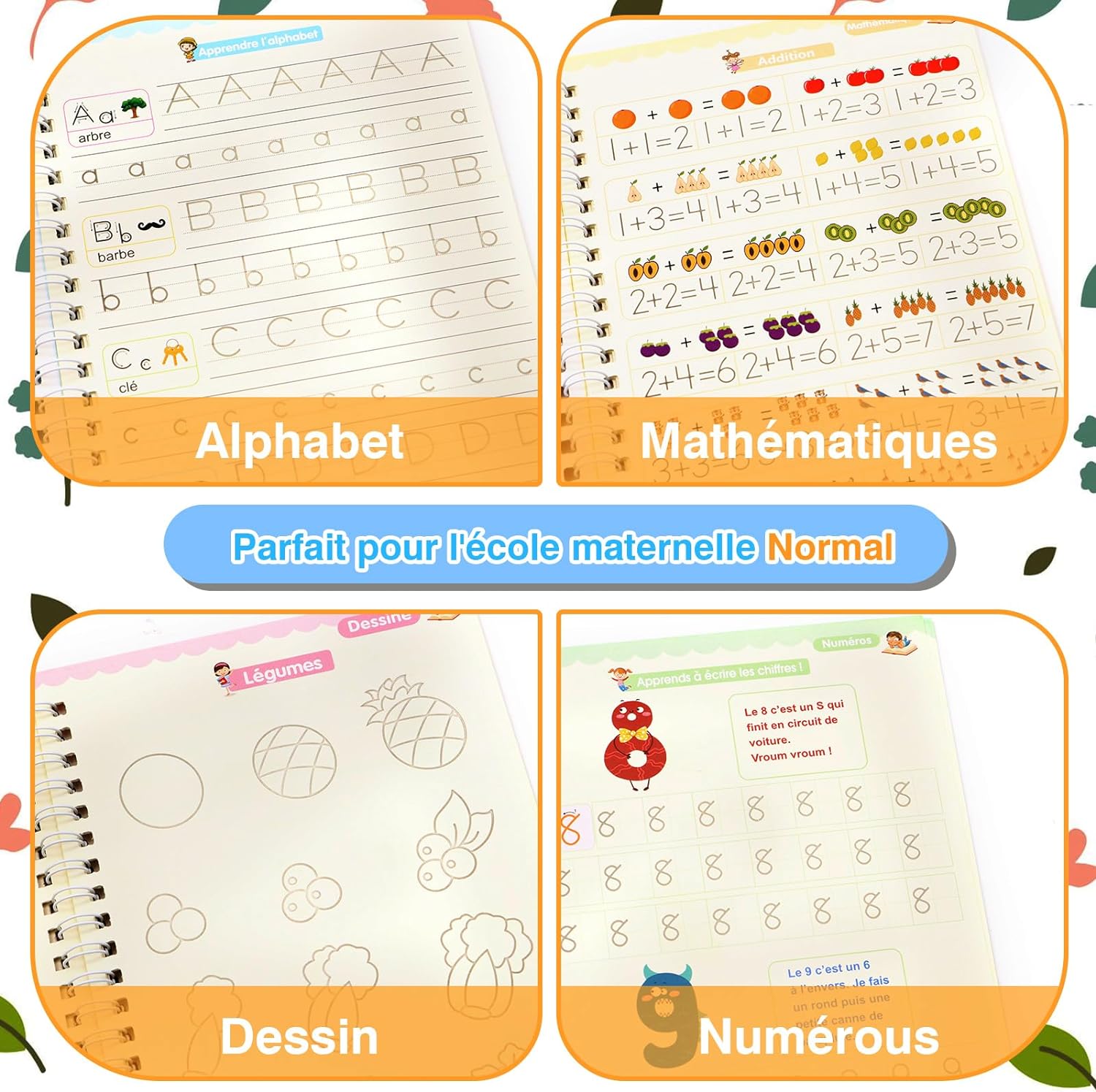 4 Books Magic Book Montessorii - Kids Education Drawing 리뷰 및 가격