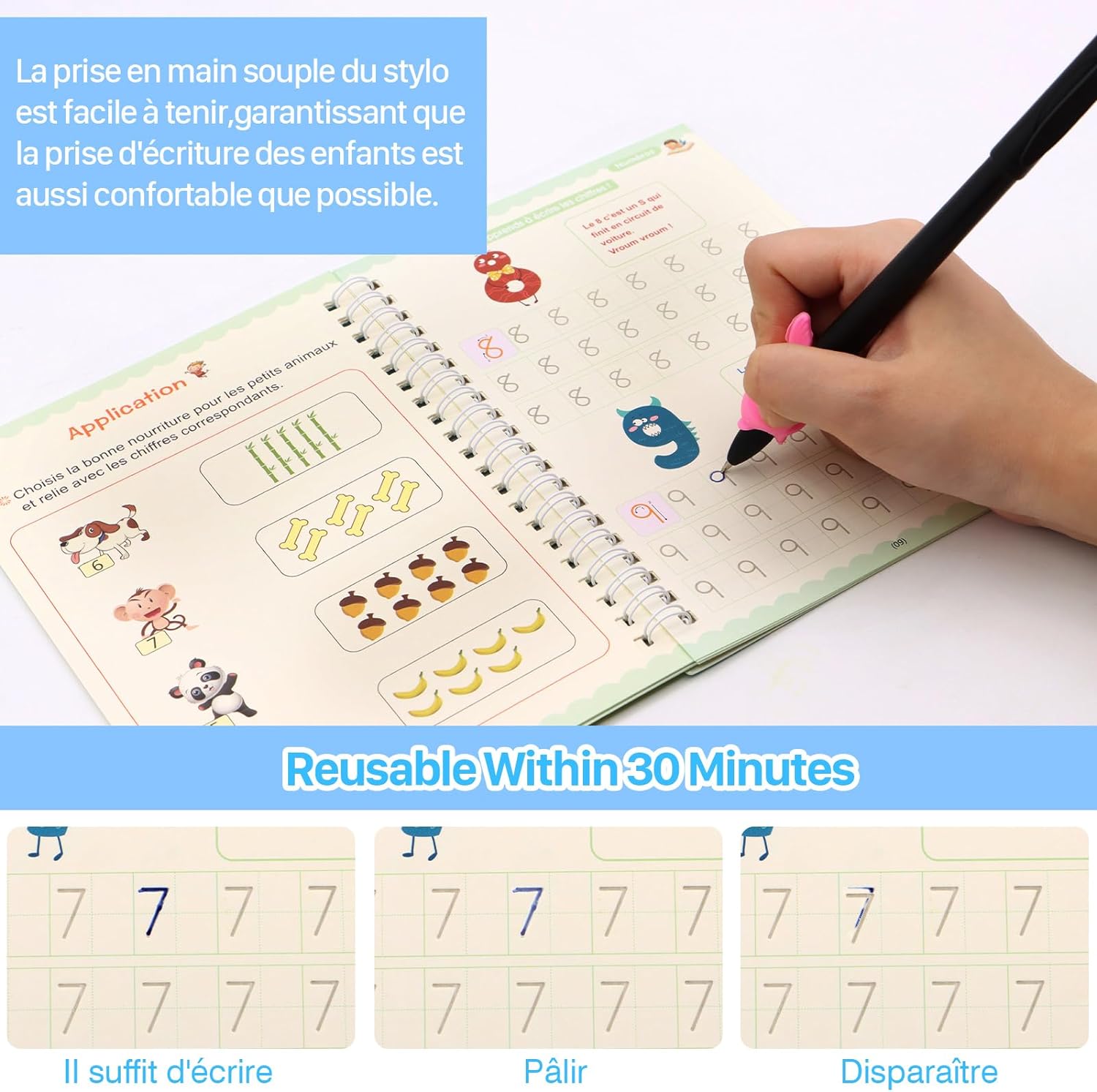 4 Books Magic Book Montessorii - Kids Education Drawing 리뷰 및 가격