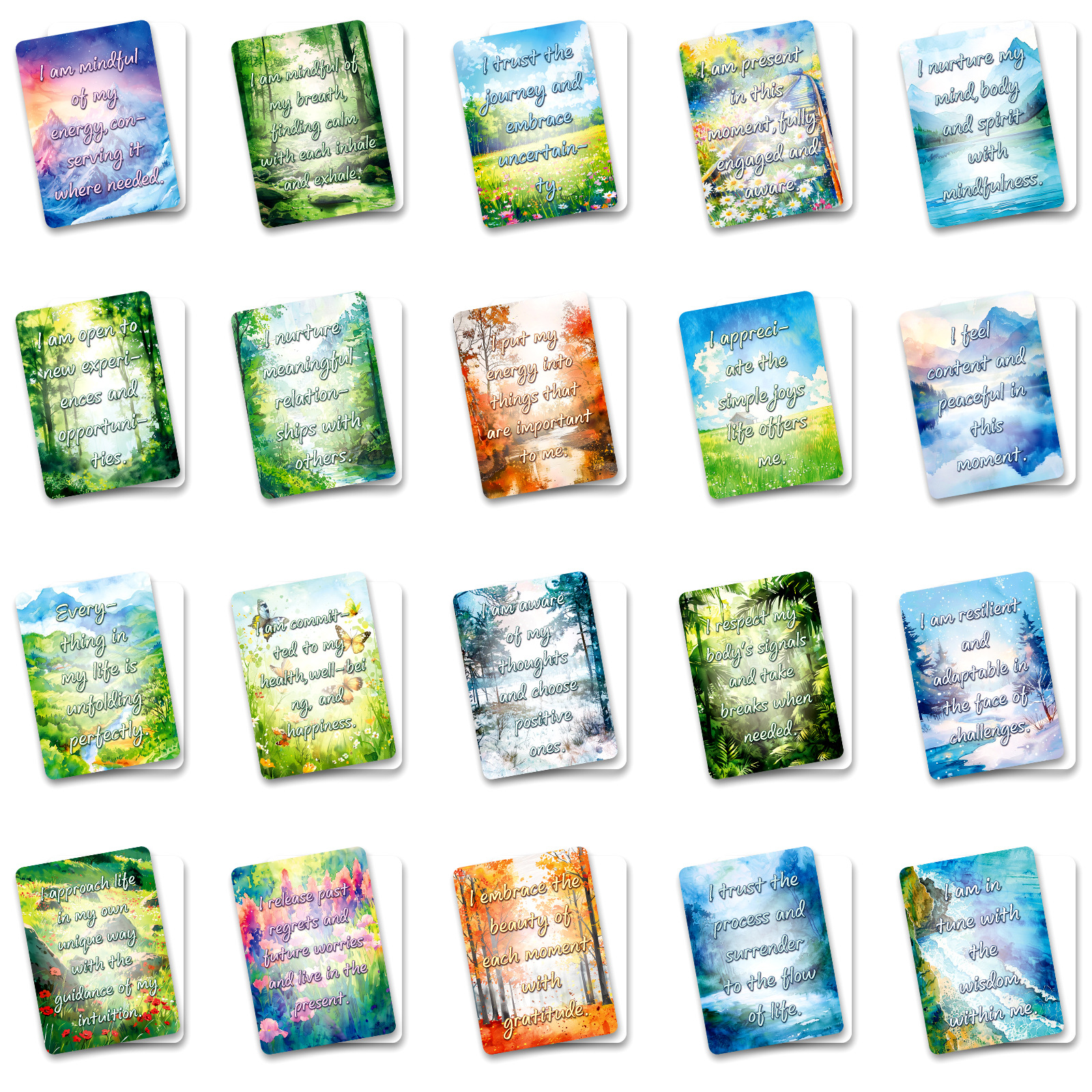 50Pcs Watercolor Landscape Ins - Inspirational Kids Education Quotes 리뷰 및 가격